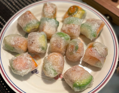 Crispy Rice Paper Salmon Bites