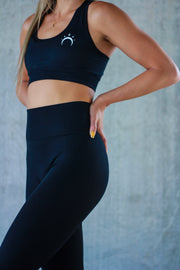 Eclipse Black Seamless Workout Leggings